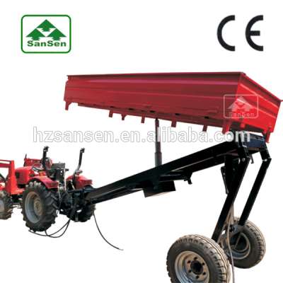 agriculture trailer tractor hydraulic dump trailer 3-way tipping trailer