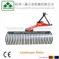 three point hitch mounted tractor land leveler landscape rake;land clearing rake